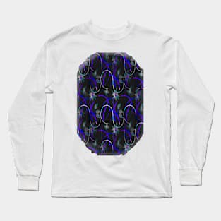 Flower Swirl Pattern Night Long Sleeve T-Shirt